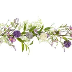 Northlight Wildflower And Berry Spring Garland - 5' - Purple -Northlight 519556599909392