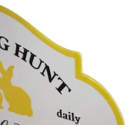 Northlight Easter Egg Hunt Vintage-Style Metal Wall Sign - 17.75" White 16 Northlight Easter Egg Hunt Vintage-Style Metal Wall Sign - 17.75" White -Northlight 519556852016144