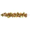 Northlight Maple Leaves And Berries Artificial Fall Harvest Garland - 5' X 8" - Unlit Brown 1 Northlight Maple Leaves And Berries Artificial Fall Harvest Garland - 5' X 8" - Unlit Brown -Northlight 519557548705296