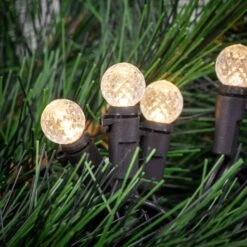 Northlight LED G12 Berry Christmas Lights - Warm White - 16' Black Wire - 50ct 11 Northlight LED G12 Berry Christmas Lights - Warm White - 16' Black Wire - 50ct -Northlight 519557838859280