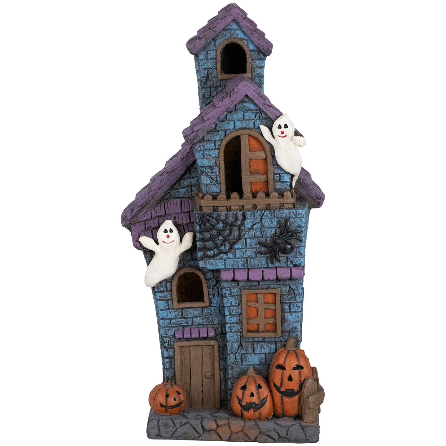 Northlight LED Lighted Haunted House With Ghosts Halloween Decoration - 22.75" Blue 5 Northlight LED Lighted Haunted House With Ghosts Halloween Decoration - 22.75" Blue - Image 3