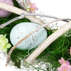 Northlight Speckled Eggs And Spring Flowers Easter Wreath - 15" Green 14 Northlight Speckled Eggs And Spring Flowers Easter Wreath - 15" Green -Northlight 523536129898512