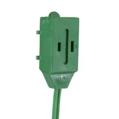 Northlight Indoor Power Extension Cord With Foot Switch And 3-Outlets - 9' - Green -Northlight 524273907221728