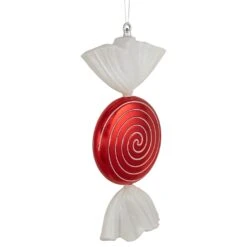 Northlight Swirl Peppermint Candy Shatterproof Commercial Christmas Ornament - 18" - Red 12 Northlight Swirl Peppermint Candy Shatterproof Commercial Christmas Ornament - 18" - Red -Northlight 524274016273632