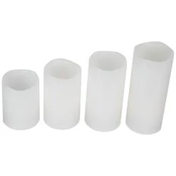 Northlight LED Flameless Flickering Solid Wax Pillar Candles - 7" - White - Set Of 4 14 Northlight LED Flameless Flickering Solid Wax Pillar Candles - 7" - White - Set Of 4 -Northlight 524274280514784