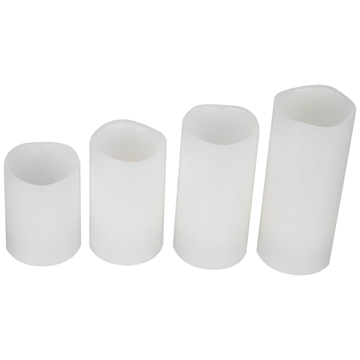 Northlight LED Flameless Flickering Solid Wax Pillar Candles - 7" - White - Set Of 4 7 Northlight LED Flameless Flickering Solid Wax Pillar Candles - 7" - White - Set Of 4 - Image 5
