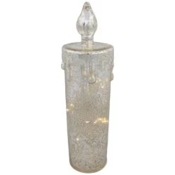 Northlight LED Lighted Dripping Candle Christmas Decoration - 13" Gold -Northlight 524275056264416