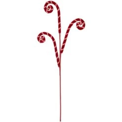 Northlight 27" Red And White Candy Cane Curls Christmas Spray 13 Northlight 27" Red And White Candy Cane Curls Christmas Spray -Northlight 534976997656928 2