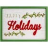 Northlight 15.75" Framed "Happy Holidays" Christmas Wooden Wall Sign White 2 Northlight 15.75" Framed "Happy Holidays" Christmas Wooden Wall Sign White -Northlight 534977611753824