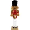Northlight Plush Teddy Bear Soldier Christmas Nutcracker - 14" - Red And Gold 1 Northlight Plush Teddy Bear Soldier Christmas Nutcracker - 14" - Red And Gold -Northlight 534978875909472