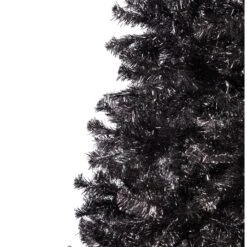 Northlight Artificial Tinsel Halloween Tree - 9' - Black - Unlit 13 Northlight Artificial Tinsel Halloween Tree - 9' - Black - Unlit -Northlight 540953241238864