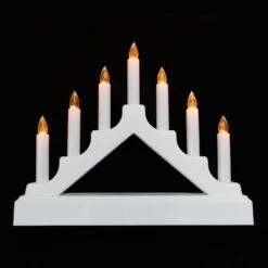 Northlight LED Lighted Christmas Candelabra Bridge - White Base - 13" 13 Northlight LED Lighted Christmas Candelabra Bridge - White Base - 13" -Northlight 543820466767072