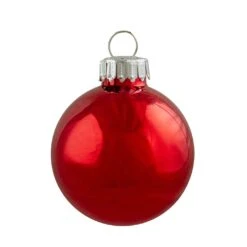 Northlight Swirl 2-Finish Christmas Glass Ball Ornaments - 1.75" (45mm) - Red And Silver - 12ct 15 Northlight Swirl 2-Finish Christmas Glass Ball Ornaments - 1.75" (45mm) - Red And Silver - 12ct -Northlight 543820481447136