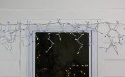 Northlight Mini Icicle Christmas Lights - Blue - 2.5' White Wire - 50ct -Northlight 543820510807264