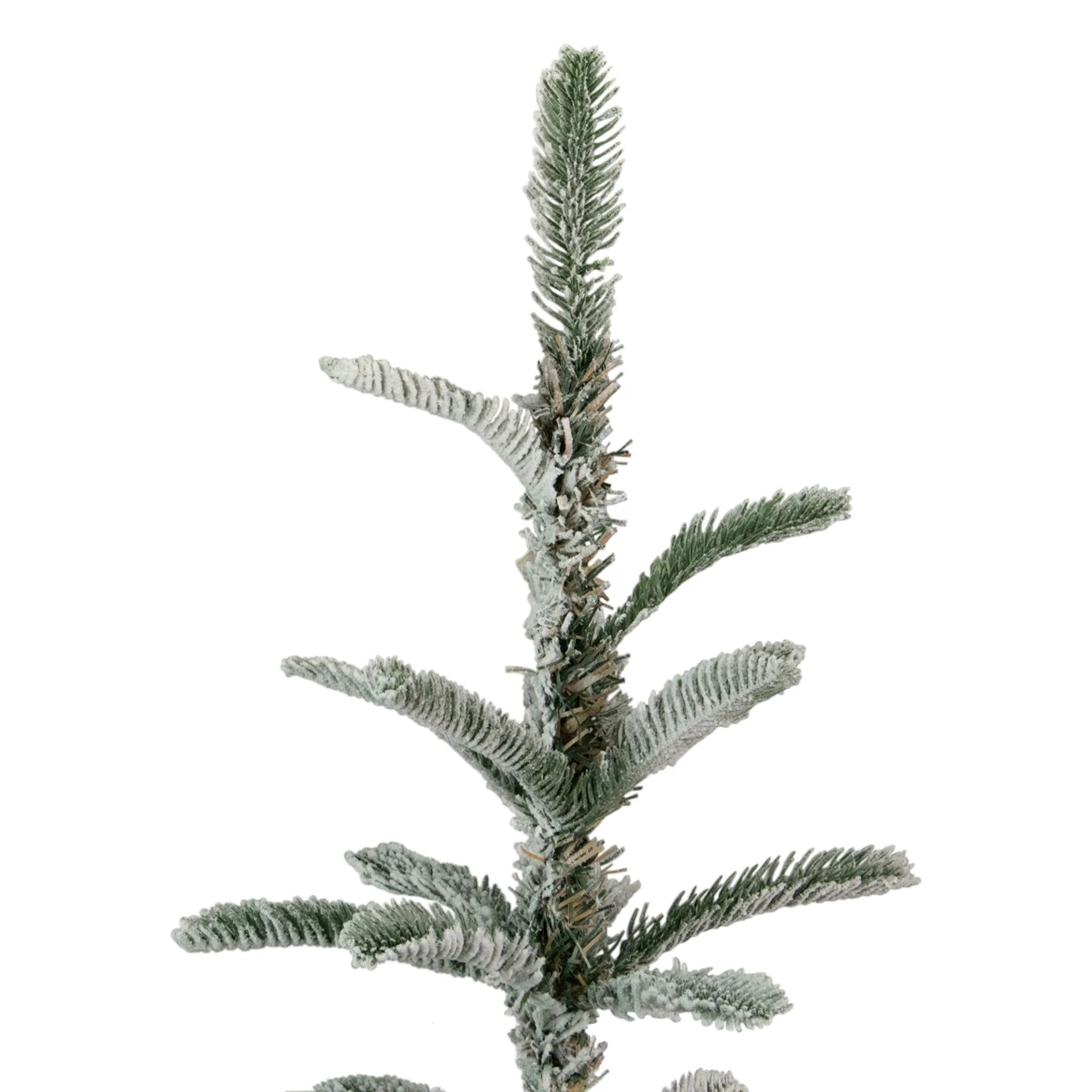 Northlight Real Touch™ Slim Flocked Nordmann Fir Artificial Christmas Tree- 4.5' - Unlit Green 7 Northlight Real Touch™ Slim Flocked Nordmann Fir Artificial Christmas Tree- 4.5' - Unlit Green - Image 5