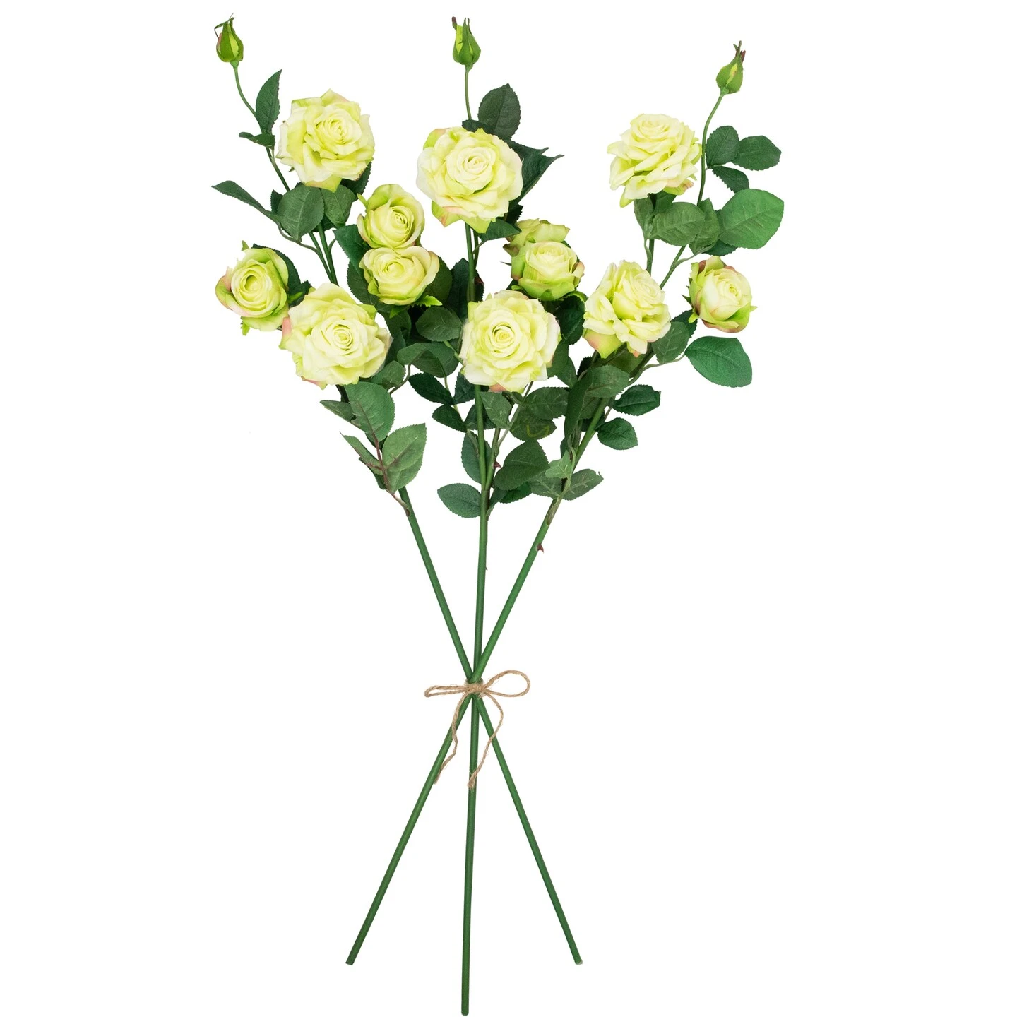 Northlight Real Touch™ Yellow And Green Artificial Rose Floral Sprays, Set Of 6 - 35" 7 Northlight Real Touch™ Yellow And Green Artificial Rose Floral Sprays, Set Of 6 - 35" - Image 5