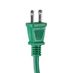 Northlight Two-Prong Outdoor Extension Power Cord With End Connector - 40' - Green Multicolor -Northlight 543820974474464