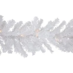 Northlight Pre-lit Snow White Artificial Christmas Garland - 9' X 12" - Clear Lights 15 Northlight Pre-lit Snow White Artificial Christmas Garland - 9' X 12" - Clear Lights -Northlight 543821211256032