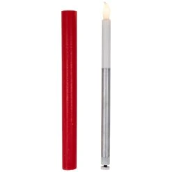 Northlight LED Flickering Flameless Taper Christmas Candles - 9.75" - Red - Set Of 4 -Northlight 543821800752352