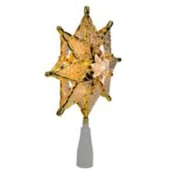 Northlight Mosaic Star Christmas Tree Topper - 8" - Clear Lights Amber -Northlight 543821857178848