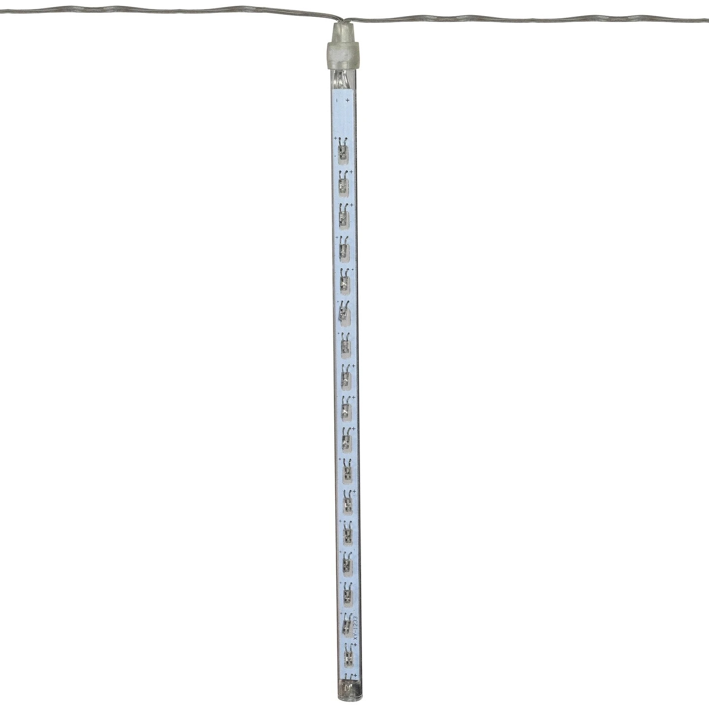 Northlight LED Transparent Dripping Icicle Christmas Light Tubes - Clear - 14' Clear Wire - 10ct 8 Northlight LED Transparent Dripping Icicle Christmas Light Tubes - Clear - 14' Clear Wire - 10ct - Image 6