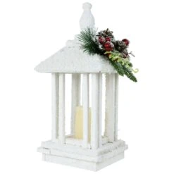 Northlight 15.25" LED Lighted White Storm Lantern Christmas Decoration -Northlight 547079546469552