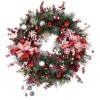 Northlight Peppermint Candy Artificial Pine Christmas Wreath - 42" - Unlit Red 2 Northlight Peppermint Candy Artificial Pine Christmas Wreath - 42" - Unlit Red -Northlight 549368401899232