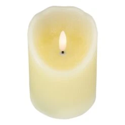 Northlight 4" Off White Flameless Battery Operated Flickering Wax LED Candle Ivory -Northlight 552258148981136