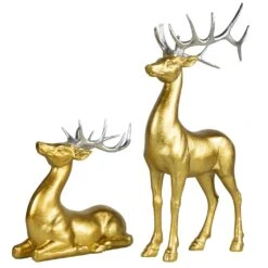 Northlight Standing And Sitting Reindeer Christmas Figures - Gold - Set Of 2 17 Northlight Standing And Sitting Reindeer Christmas Figures - Gold - Set Of 2 -Northlight 556918678722768 2