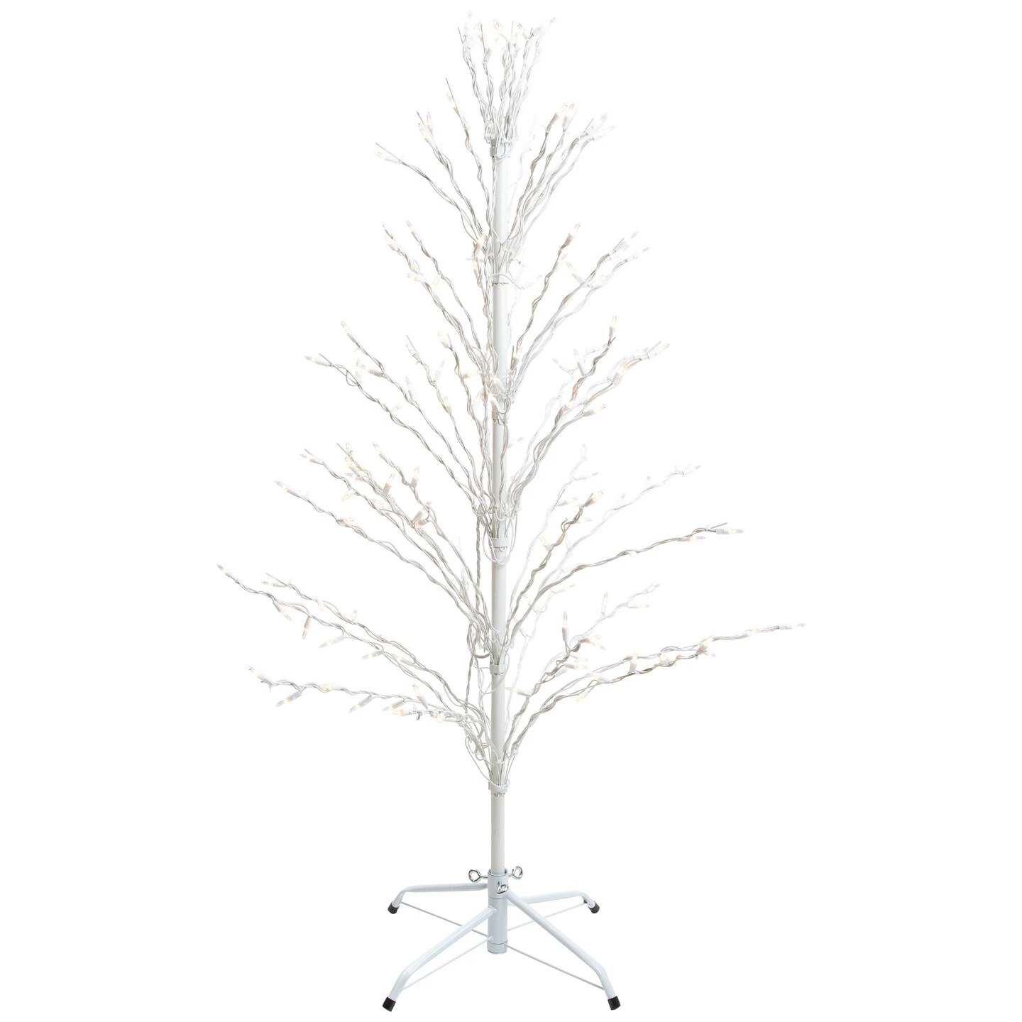 Northlight Pre-Lit Cascade Twig Tree Outdoor Christmas Decoration - 4' - Clear Lights White 5 Northlight Pre-Lit Cascade Twig Tree Outdoor Christmas Decoration - 4' - Clear Lights White - Image 3