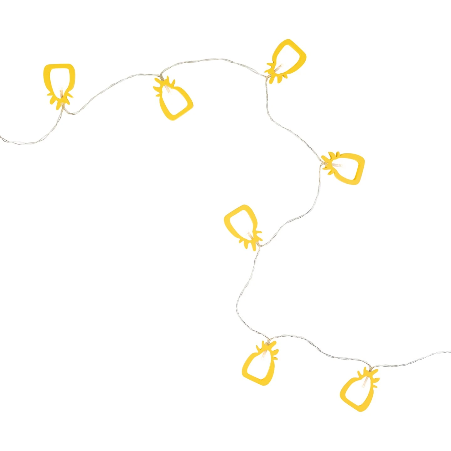 Northlight LED Pineapple Patio Light Set - Yellow - 4' Clear Wire - 10ct 5 Northlight LED Pineapple Patio Light Set - Yellow - 4' Clear Wire - 10ct - Image 3