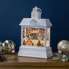 Northlight LED Lighted Santa's Sleigh Christmas Lantern Snow Globe - 10" White 1 Northlight LED Lighted Santa's Sleigh Christmas Lantern Snow Globe - 10" White -Northlight 56213211333856