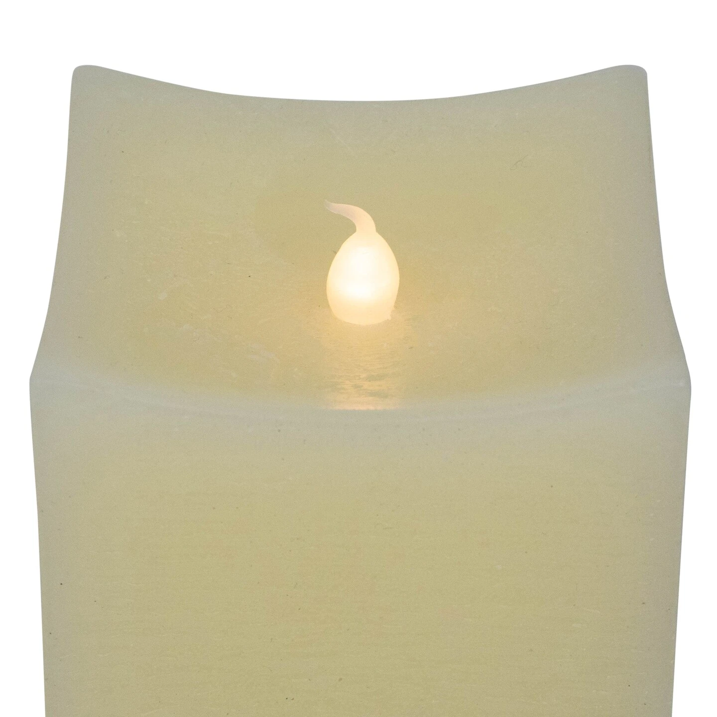 Northlight LED Flickering Flameless Wax Rectangular Candles - 8" - Cream - Set Of 2 Ivory 9 Northlight LED Flickering Flameless Wax Rectangular Candles - 8" - Cream - Set Of 2 Ivory - Image 7