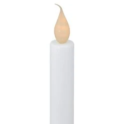 Northlight LED Lighted Window Candle With Handle Base - 9.5" - White And Gold -Northlight 56213945533664 2