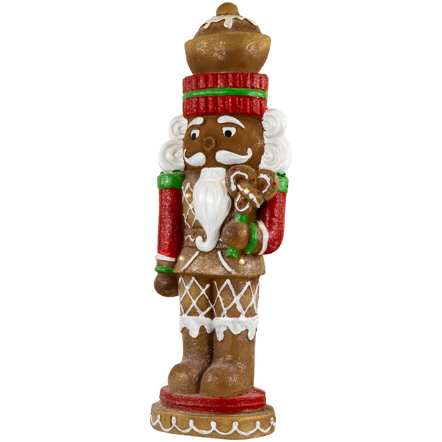 Northlight LED Lighted Gingerbread Nutcracker Christmas Figurine - 25.5" Brown 7 Northlight LED Lighted Gingerbread Nutcracker Christmas Figurine - 25.5" Brown - Image 5