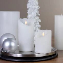 Northlight 4" LED White Flameless Battery Operated Wax Candle -Northlight 5764636200787632800