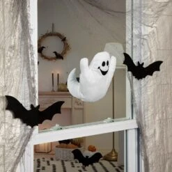 Northlight Ghastly Ghost 3-D Halloween Window Decoration - 10" White 12 Northlight Ghastly Ghost 3-D Halloween Window Decoration - 10" White -Northlight 5764636200949113504