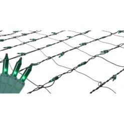 Northlight Net Style Incandescent Christmas Lights - 4' X 6' - Green - Green Wire 10 Northlight Net Style Incandescent Christmas Lights - 4' X 6' - Green - Green Wire -Northlight 5764636202232046240