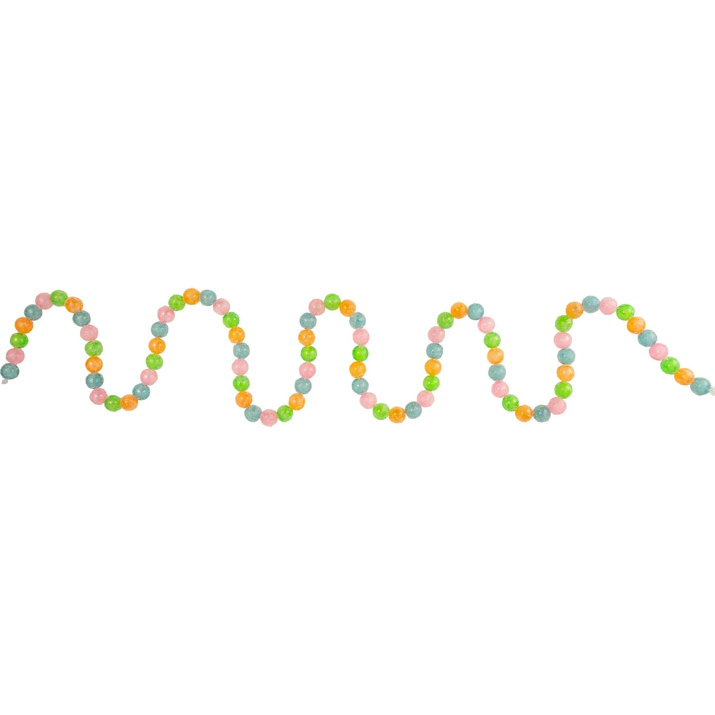 Northlight 6ft Pastel Faux Candy Frosted Christmas Garland - Unlit Multi 6 Northlight 6ft Pastel Faux Candy Frosted Christmas Garland - Unlit Multi - Image 4