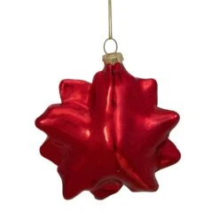 Northlight 4.5" Red And Gold Glittery Poinsettia Glass Christmas Ornament 12 Northlight 4.5" Red And Gold Glittery Poinsettia Glass Christmas Ornament -Northlight 5764805221299406048