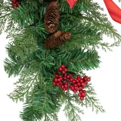 Northlight Set Of 2 Mixed Cedar And Pine Christmas Chair Back Swags Green 16 Northlight Set Of 2 Mixed Cedar And Pine Christmas Chair Back Swags Green -Northlight 5764805221523997920