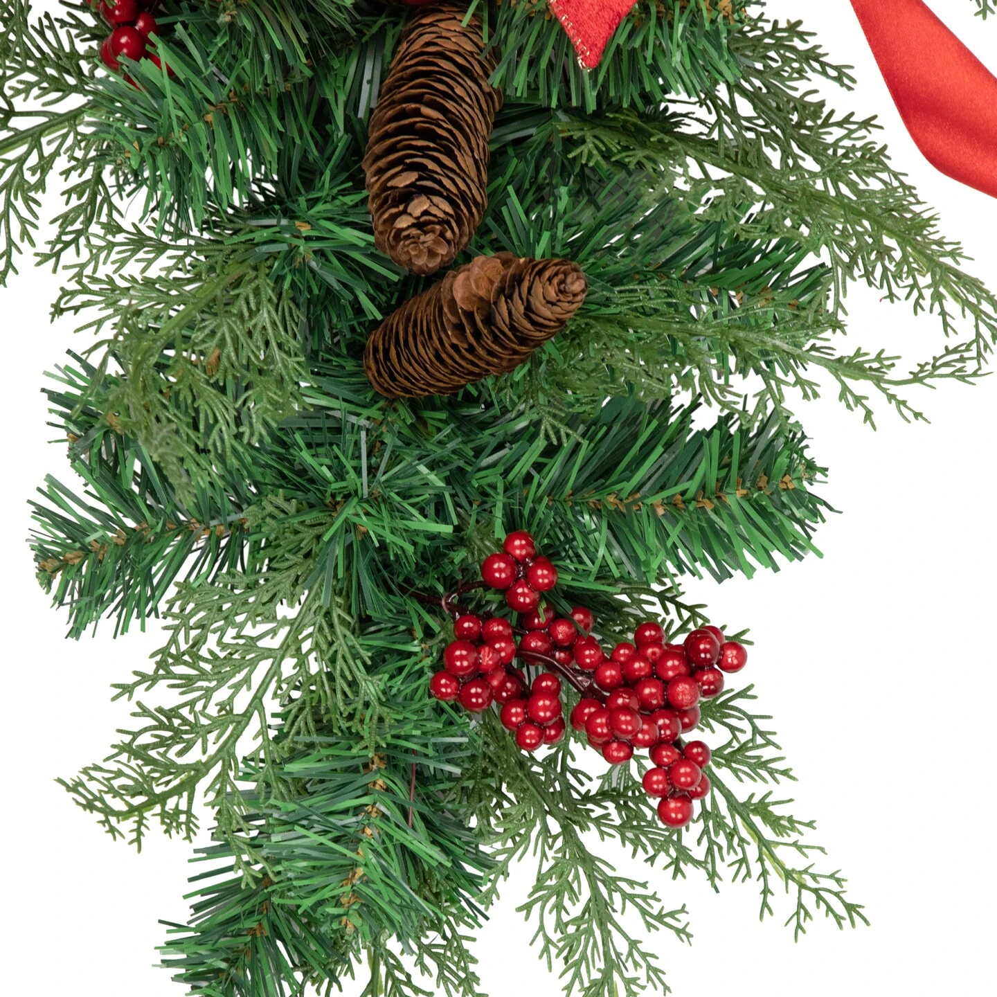 Northlight Set Of 2 Mixed Cedar And Pine Christmas Chair Back Swags Green 9 Northlight Set Of 2 Mixed Cedar And Pine Christmas Chair Back Swags Green - Image 7