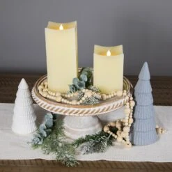 Northlight LED Flickering Flameless Wax Rectangular Candles - 8" - Cream - Set Of 2 Ivory 12 Northlight LED Flickering Flameless Wax Rectangular Candles - 8" - Cream - Set Of 2 Ivory -Northlight 5764805221674992864