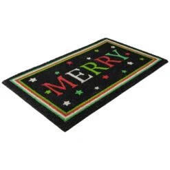 Northlight Black Coir "Merry" Christmas Doormat 18" X 30" 12 Northlight Black Coir "Merry" Christmas Doormat 18" X 30" -Northlight 5764805221809013984