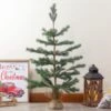 Northlight Real Touch™️ Ponderosa Pine Medium Artificial Christmas Tree With Jute Base – Unlit - 3' Green -Northlight 576489430291702432