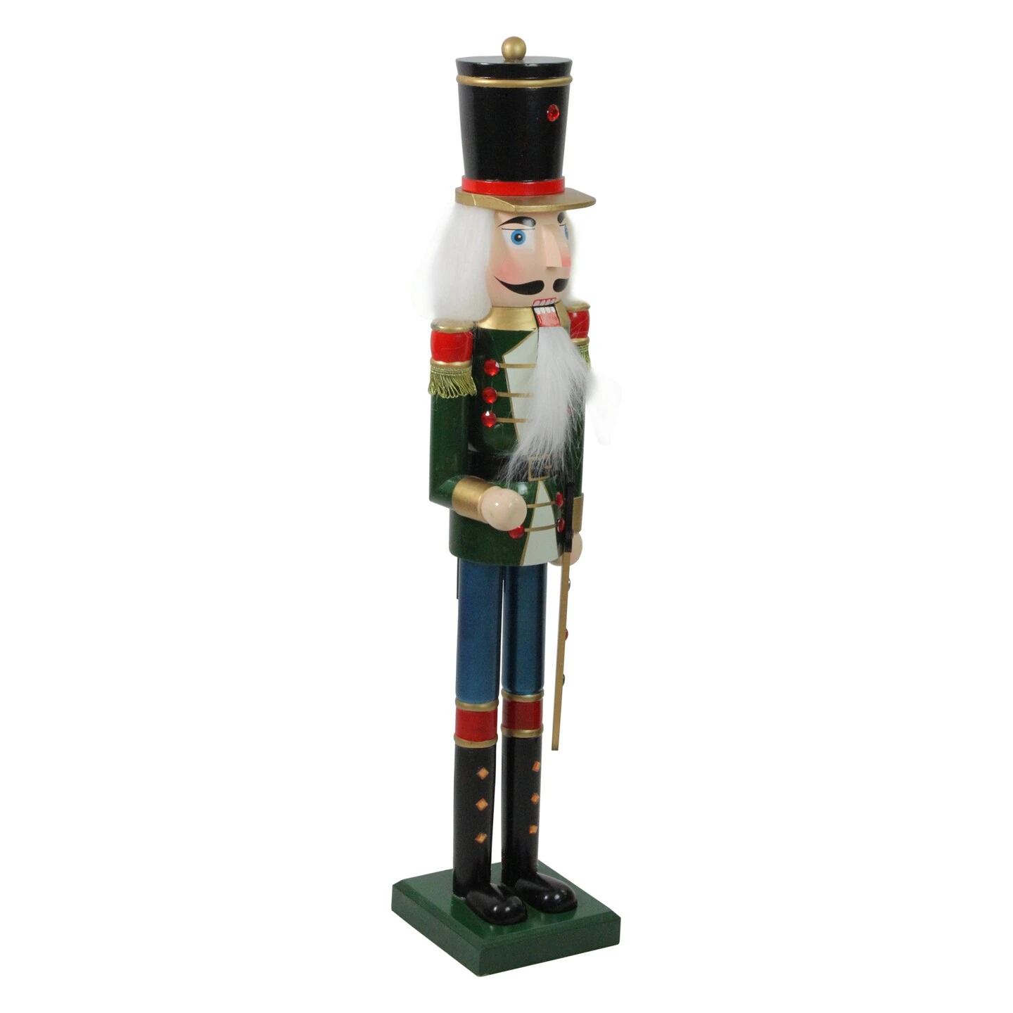 Northlight 36.75" Green And Black Christmas Nutcracker Soldier With Sword 5 Northlight 36.75" Green And Black Christmas Nutcracker Soldier With Sword - Image 3