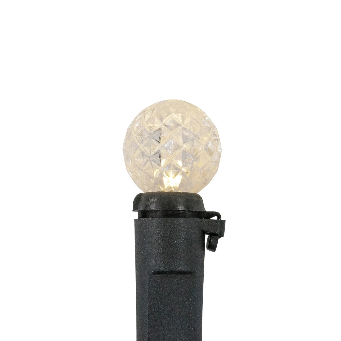 Northlight LED G12 Berry Christmas Lights - Warm White - 16' Black Wire - 50ct 7 Northlight LED G12 Berry Christmas Lights - Warm White - 16' Black Wire - 50ct - Image 5