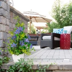 Northlight Real Touch™ Blue Artificial Lotus Floral Sprays, Set Of 6 - 25" -Northlight 5764970976288563872