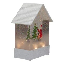 Northlight 8.25" White And Red House Shaped Christmas Snow Globe 10 Northlight 8.25" White And Red House Shaped Christmas Snow Globe -Northlight 5764970976558703264