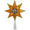 Northlight Mosaic Star Christmas Tree Topper - 8" - Clear Lights Amber -Northlight 5764970977752900256